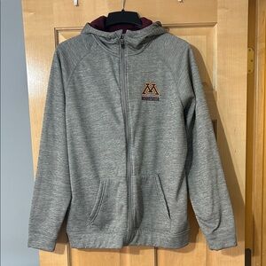 Colosseum Maroon and Gray Gophers Hoodie